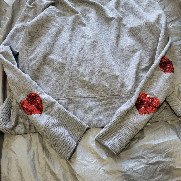 Victoria's Secret Sweatpants Set with Red Heart Sequins - Picture 5 of 9